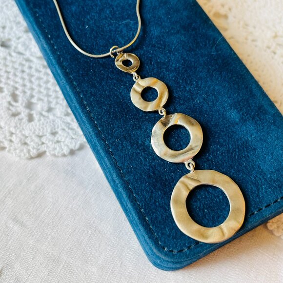 Birks Sterling Silver Statement Necklace with Graduated Circles - Picture 4 of 10